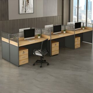 6-Way Modular Office Workstation