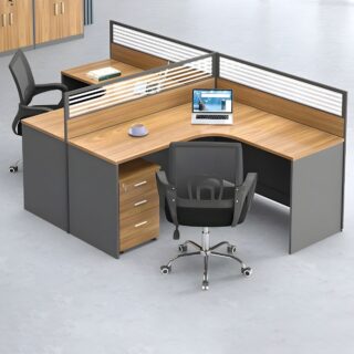 2-Way Curved Office Workstation