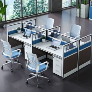 Modern 4-Way Modular Workstation