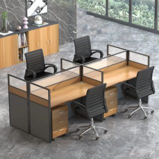 Modern 4-Way Office Desk System