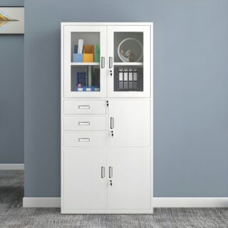 2-Door Steel Filing Cabinet with Safe