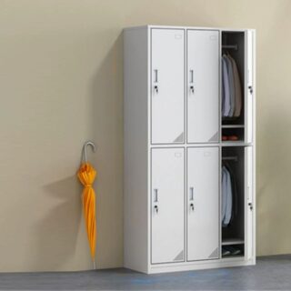 6-Locker Storage Filing Cabinet