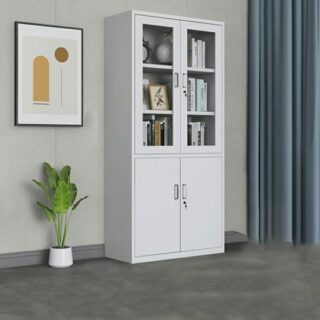 Two-Door Metallic Office File Cabinet