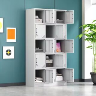 15-Locker Office Filing Cabinet