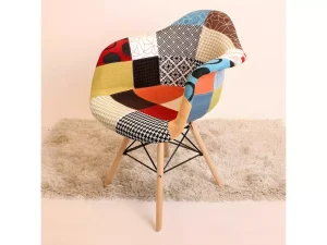 Patchwork Armrest Chair