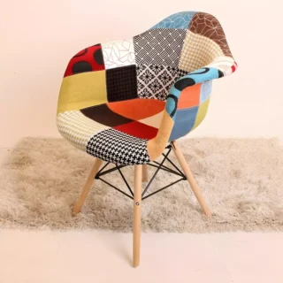 Patchwork Armrest Chair