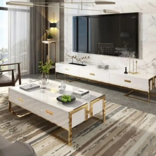 Luxury Style Coffee Table & TV Cabinet